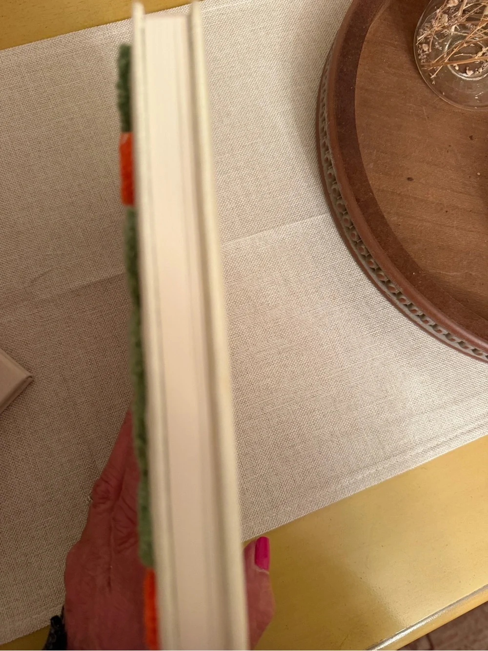 Punch Needle Floral Journal Notebook Folk Art Embroidered Cover Lined Page NWT